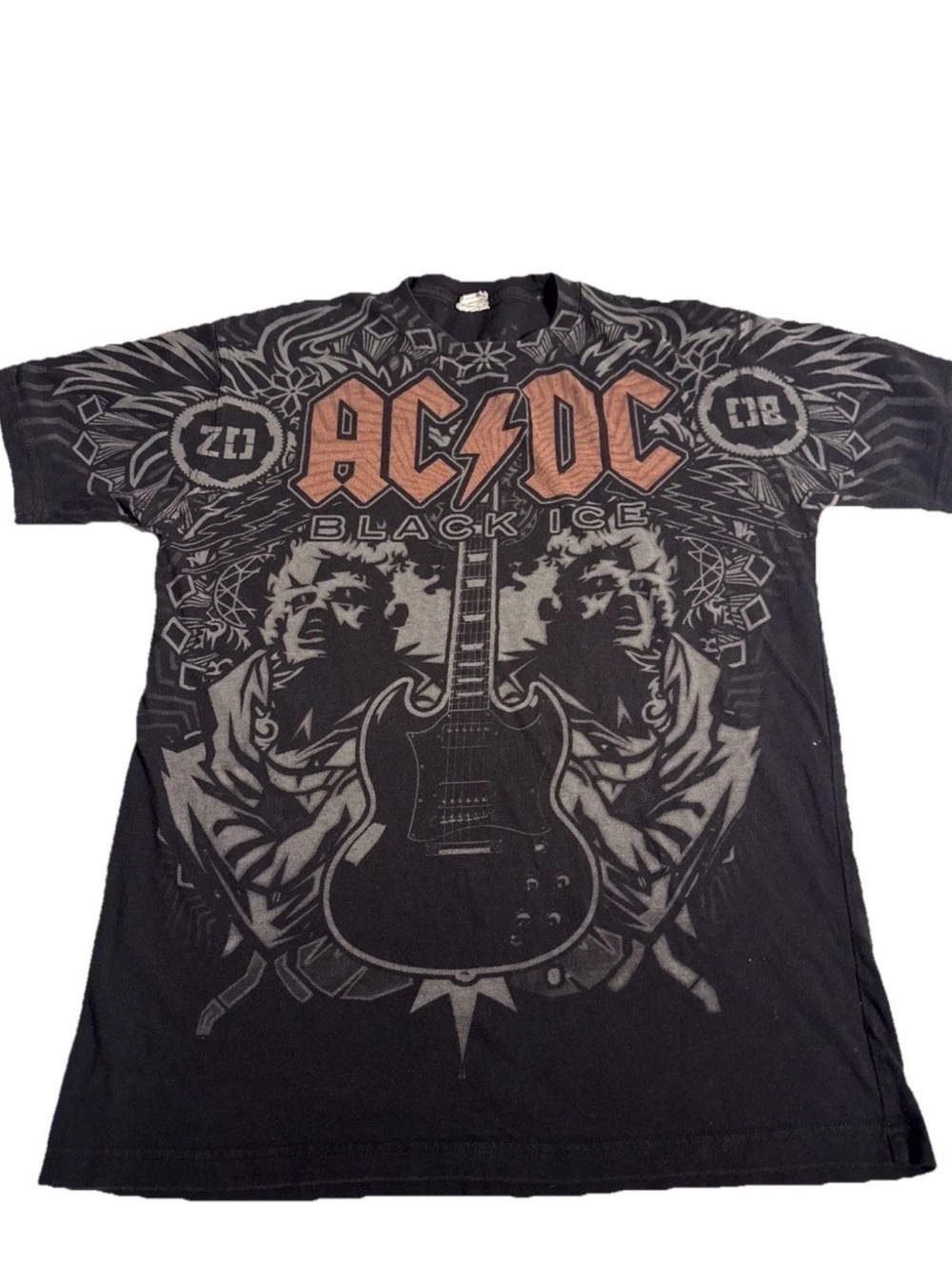 Liquid Blue Dead Stock Anvil Tag, AC/DC Black Shirt, Men’s Size M